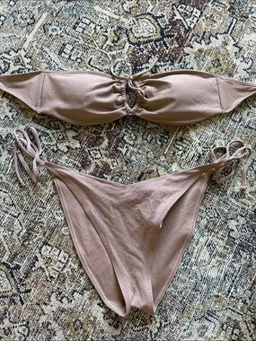 Abercrombie & Fitch Brown Tie-Side Bikini Set